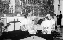Missa celebrada por D. David de Sousa na inauguração e bênção da igreja de Santa Isabel, paróquia do Sagrado Coração de Jesus, Freguesia de Santa Maria Maior, Concelho do Funchal  