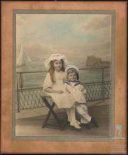 Retrato de Dorothy Margaret Jones e Frederick Richmann Jones (corpo inteiro) 