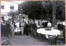 Festa de homenagem ao presidente da República, general Óscar Carmona, realizada no jardim da Quinta Viga (atual Pestana Casino Park Hotel), Freguesia da Sé, Concelho do Funchal