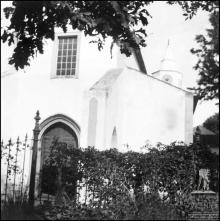 Fachada principal da igreja de São Salvador, Freguesia e Concelho de Santa Cruz
