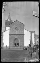 Igreja da Sé vista a partir da esquina da avenida Arriaga e largo da Sé (atual largo D. Manuel), Freguesia da Sé, Concelho do Funchal