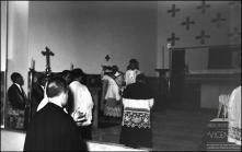Missa solene celebrada pelo cónego Manuel Francisco Camacho na bênção da igreja de Nossa Senhora de Guadalupe, Freguesia do Porto da Cruz, Concelho de Machico