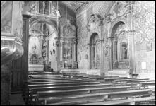 Altar mor, nave e altares laterais da igreja do convento de Santa Clara, Freguesia de São Pedro, Concelho do Funchal