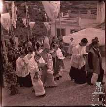 Bispo do Funchal, D. João António da Silva Saraiva, a dirigir-se para a igreja do Piquinho, Freguesia e Concelho de Machico