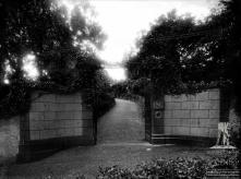 Portão da entrada da Quinta Vista Alegre (antiga Quinta Stanford) no Ribeiro Seco (atual rua Dr. Pita), Freguesia de São Martinho, Concelho do Funchal
