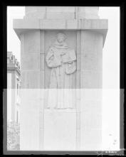 Pormenor de alto relevo da estátua de João Gonçalves Zarco, Freguesia da Sé, Concelho do Funchal
