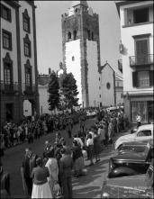 Procissão do Voto a São Tiago Menor, na rua do Aljube, Freguesia da Sé, Concelho do Funchal