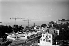 Obras de construção do Casino Park Hotel (atual Pestana Casino Park Hotel), Freguesia da Sé, Concelho do Funchal