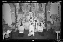 Celebração da missa do Corpo de Deus na capela da Casa de Saúde São João de Deus, caminho do Trapiche, Freguesia de Santo António, Concelho do Funchal