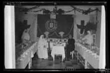 Aspeto da sala onde será servido um almoço nas instalações do Hospital dos Marmeleiros, Freguesia do Monte, Concelho do Funchal