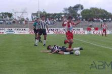 Jogo do campeonato de futebol entre as equipas do Clube Desportivo Nacional e Clube Desportivo das Aves no Estádio dos Barreiros, Freguesia de São Martinho, Concelho do Funchal