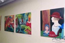 Exposição coletiva de artistas madeirenses e continentais na galeria da RTP-Madeira, Freguesia de Santo António, Concelho do Funchal 