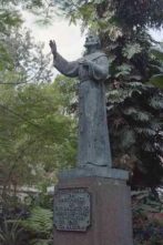 Estátua de São Francisco de Assis no Jardim Municipal, Freguesia da Sé, Concelho do Funchal 