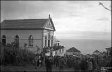 Templo Evangélico Nacional, na rua Bartolomeu Dias, Freguesia de Santa Maria Maior, Concelho do Funchal