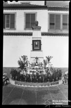 Busto do padre Laurindo Leal Pestana, no adro da igreja do Socorro, Freguesia de Santa Maria Maior, Concelho do Funchal