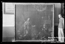 Anunciação, painel central do tríptico do Bom Jesus, de Joos van Cleve